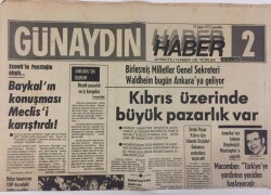 Günaydın Gazetesi Haber 2 Eki 19 Şubat 1975 - Kıbrıs Üzerinde Büyük Pazarlık Var GZ13219 - 2