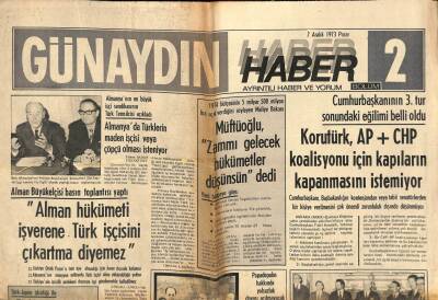 Günaydın Gazetesi Haber 2 Eki 2 Aralık 1973 - Amerika , Avrupadaki Askeri Üslerini Kapatıyor GZ102380 - 2