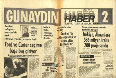 Günaydın Gazetesi Haber 2 Eki 2 Kasım 1976 - Orman Varlığımız 21 Milyon Hektara Ulaştı GZ102374 - 1