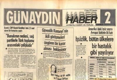 Günaydın Gazetesi Haber 2 Eki 22 Şubat 1975 - Federal Almanya Türkiyeye Tank Malzemesi Satacak GZ102450 - 1