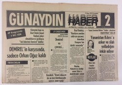 Günaydın Gazetesi Haber 2 Eki 23 Ekim 1974 - Türkiye Amerikadan Son İki Yılda 16, Yunanistan 4 Savaş Gemisi Aldı GZ13199 - 1
