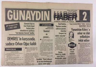 Günaydın Gazetesi Haber 2 Eki 23 Ekim 1974 - Türkiye Amerikadan Son İki Yılda 16, Yunanistan 4 Savaş Gemisi Aldı GZ13199 - 2