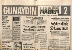 Günaydın Gazetesi Haber 2 Eki 24 Nisan 1975 - Faşistlere Karşı İtalyadaki Büyük Partiler Cephe Kuruyor GZ102439 - 1