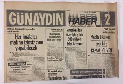 Günaydın Gazetesi Haber 2 Eki 25 Aralık 1975 - Amerikadan Üsler İçin Yılda 300 Milyon Dolar İstiyoruz GZ13183 - 2