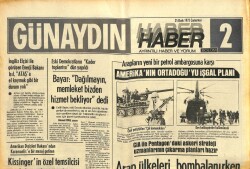 Günaydın Gazetesi Haber 2 Eki 25 Ocak 1975 - Arap Ülkeleri Bombalanırken Uçakları İsrail Koruyacak GZ102356 - 2