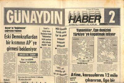 Günaydın Gazetesi Haber 2 Eki 27 Ocak 1975 - Barzani Baharda Yeni Bir Savaşa Hazırlanıyor GZ102448 - 1