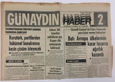 Günaydın Gazetesi Haber 2 Eki 27 Şubat 1975 - Korutürk , Partilerden Hükümet Bunalımına Kesin Çözüm İsteyecek GZ13171 - 2