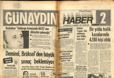 Günaydın Gazetesi Haber 2 Eki 29 Mayıs 1975 - Demirel , Brükselden Büyük Sonuç Beklemiyor GZ102408 - 2