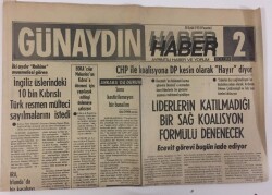 Günaydın Gazetesi Haber 2 Eki 30 Eylül 1974 - Liderlerin Katılmadığı Bir Sağ Koalisyon Formülü Denenecek GZ13224 - 2