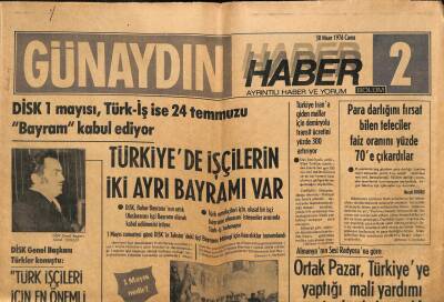 Günaydın Gazetesi Haber 2 Eki 30 Nisan 1976 - Batı Trakya Türkleri Bir Gecede Cami İnşa Etti GZ102395 - 1