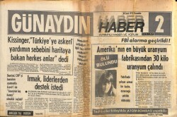 Günaydın Gazetesi Haber 2 Eki 30 Ocak 1975 - Amerikanın En Büyük Uranyum Fabrikasından 30 Kilo Uranyum Çalındı GZ102455 - 1