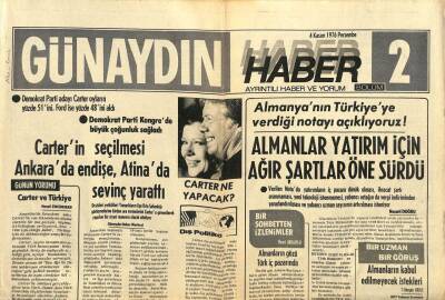 Günaydın Gazetesi Haber 2 Eki 4 Kasım 1976 - Almanlar Yatırım İçin Ağır Şartlar Öne Sürdü GZ102332 - 1