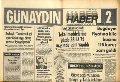 Günaydın Gazetesi Haber 2 Eki 4 Şubat 1975 - Volkswagen Otomobil Firması 79 Bin İşçiyi İşten Çıkardı GZ102333 - 1