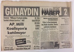 Günaydın Gazetesi Haber 2 Eki 5 Mart 1975 - AP, Milli Koalisyona Katılmıyor GZ13201 - 2