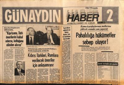 Günaydın Gazetesi Haber 2 Eki 8 Mart 1978 - Kıbrıs Türkleri , Rumlara Verilecek Öneriler İçin Anlaşamıyor GZ119138 - 1