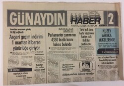 Günaydın Gazetesi Haber 2 Eki 9 Ocak 1977 - Türk- Irak Boru Hattı Yüzünden Suriye- Irak İlişkileri Sertleşiyor GZ13194 - 1
