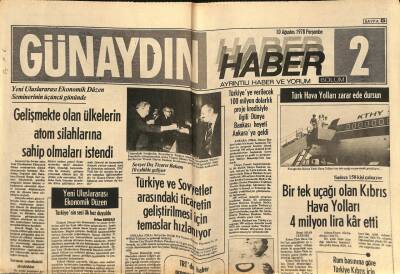 Günaydın Gazetesi Haber Eki 10 Ağustos 1978 - Hindistanda 60 Bin Kişi Evsiz Kaldı GZ81263 - 1