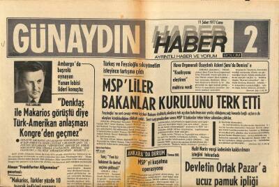 Günaydın Gazetesi Haber Eki 11 Şubat 1977 - Şeker , Dünya Borsalarında Bir Yılda Yüzde 50 Ucuzladı GZ81269 - 1