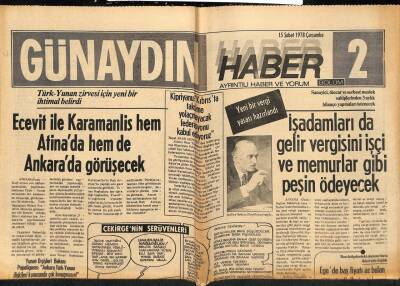 Günaydın Gazetesi Haber Eki 15 Şubat 1978 - Fiat 131 Modeli Otomobillerde de Yapım Hatası Olduğu Ortaya Çıktı GZ81262 - 1