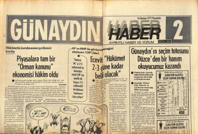 Günaydın Gazetesi Haber Eki 16 Haziran 1977 - İspanyol Seçimlerinde Komünistler Umdukları Oyu Toplayamadılar GZ83568 - 1