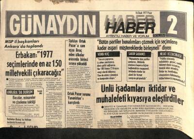 Günaydın Gazetesi Haber Eki 16 Ocak 1977 - Amerika Başkanı Carter Görevdeki İlk Konuşmasını Güneşle Isınan Bir Çatı Altında Yapacak GZ96904 - 1