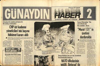 Günaydın Gazetesi Haber Eki 18 Haziran 1977 - Murat 131in Üretimi Durduruldu GZ83567 - 1