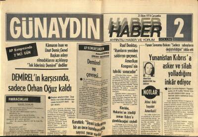 Günaydın Gazetesi Haber Eki 23 Ekim 1974 - Arap Zirve Konferansı Daha Toplanmadan Üç Kampa Bölündü GZ93361 - 1