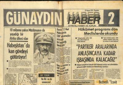 Günaydın Gazetesi Haber Eki 25 Kasım 1974 - Fransızların Malzeme Vermemesi Yüzünden Bu Yıl 20 Yerine Ancak 2 Lokomotif Yapılabildi GZ93359 - 1