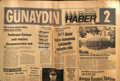 Günaydın Gazetesi Haber Eki 25 Ocak 1977 - Suudi Arabistanın Petrol Üretimi Amerikayı Geçti GZ81267 - 1