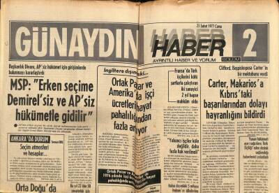Günaydın Gazetesi Haber Eki 25 Şubat 1977 - Boks Dünyasının Unutulmaz Adı Joe Louis Kalp Krizi Geçirdi GZ81259 - 1