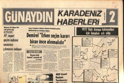 Günaydın Gazetesi Haber Eki 27 Mart 1977 - Sovyetlerin Yeni Denizaltı Füzesi Amerikan Füzelerinden İki Kat Daha Uzun Menzilli GZ96188 - 1