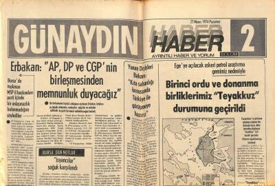 Günaydın Gazetesi Haber Eki 27 Mayıs 1974 - Yunan Dışişleri Bakanı Kıta Sahanlığı Konusunda Türkiye İle Görüşmeye Hazırız GZ90195 - 1