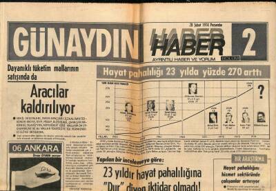 Günaydın Gazetesi Haber Eki 28 Şubat 1974 - Habeşistanda Deniz Kuvvetleri de İsyana Katıldı GZ90212 - 1