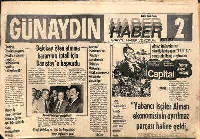 Günaydın Gazetesi Haber Eki 3 Ekim 1976 - Ege Konusunda Yunanistan İle İlk Resmi Görüşmeler 2 Kasımda Başlıyor GZ96201 - 1