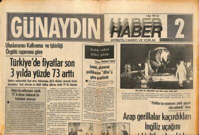 Günaydın Gazetesi Haber Eki 5 Mart 1974 - İran Ve Irak Birlikleri Sınırda Dün Yeniden Çatıştı GZ90208 - 1