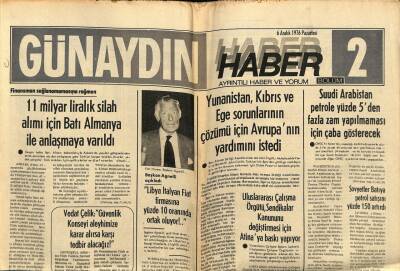 Günaydın Gazetesi Haber Eki 6 Aralık 1976 - 11 Milyar Liralık Silah Alımı İçin Batı Almanya İle Anlaşmaya Varıldı GZ69983 - 1
