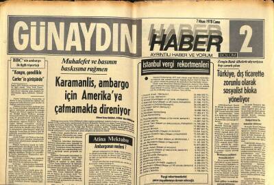 Günaydın Gazetesi Haber Eki 7 Nisan 1978 - İngiliz Ark Royal Uçak Gemisi Son Seferine Çıktı GZ87345 - 1