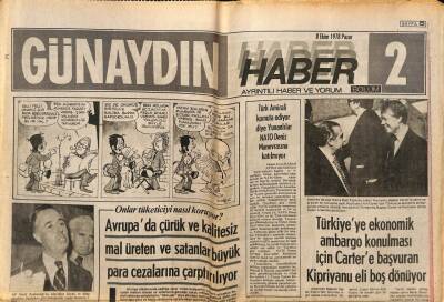 Günaydın Gazetesi Haber Eki 8 Ekim 1978 - Mısırda Ekim Savaşının 5. Yıldönümü Büyük Törenlerle Kutlandı GZ81264 - 1