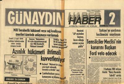 Günaydın Gazetesi Haber Eki 9 Ekim 1974 - Araplar Şimdi de Japon Şirketlerini Satın Alıyor GZ93378 - 1