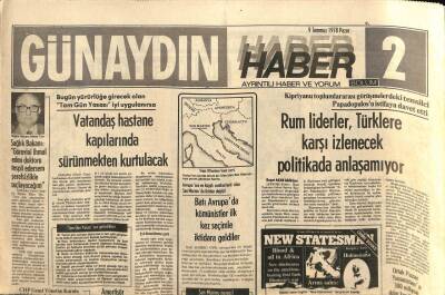 Günaydın Gazetesi Haber Eki 9 Temmuz 1978 - Carter , Kızıl Tugayların Bir Eyleminden Çekindiği İçin İtalyaya Uğramayacak GZ96907 - 1