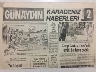 Günaydın Gazetesi Karadeniz Eki 11 Eylül 1978 - Libya Maltadaki İngiliz Üssünü Devraldı GZ50181 - 1