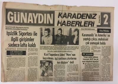 Günaydın Gazetesi Karadeniz Haberleri 2 Eki 11 Nisan 1978 - Fındık Yasası Çıkarılması Ve Fındık Dikim Alanlarının Sınırlandırılması İstendi GZ13160 - 2