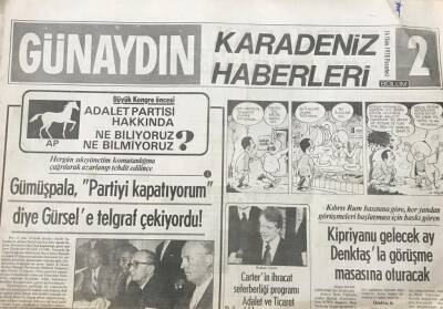 Günaydın Gazetesi Karadeniz Haberleri Bölüm 2 16 Ekim 1978- İran Milyarlık Silah Siparişlerini İptal Etti GZ36605 - 1