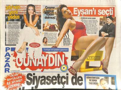 Günaydın Gazetesi Pazar Eki 15 Temmuz 2007 - Sibel Can İboya Konuk Olacak GZ80151 - 1