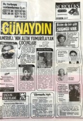 Günaydın Gazetesi Promasyon Poşeti (Naylon Gazete) 1980-Amerikanın Altın Yumurtlayan Çocukları GZ45815 - 2