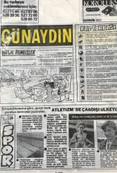 Günaydın Gazetesi Promasyon Poşeti (Naylon Gazete) 1980-Atletizmde Çağ Dışı Ülkeyiz ... GZ45822 - 1