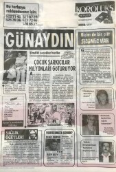 Günaydın Gazetesi Promasyon Poşeti (Naylon Gazete) 1980- Çocuk Şarkıcılar Milyonları Götürüyor GZ45805 - 1