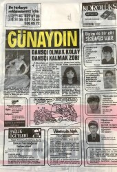 Günaydın Gazetesi Promasyon Poşeti (Naylon Gazete) 1980-Dansçı Olmak Kolay Dansçı Kalmak Zor ! GZ45825 - 1