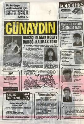 Günaydın Gazetesi Promasyon Poşeti (Naylon Gazete) 1980-Dansçı Olmak Kolay Dansçı Kalmak Zor ! GZ45825 - 1