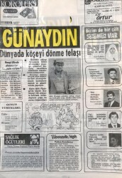 Günaydın Gazetesi Promasyon Poşeti (Naylon Gazete) 1980-Dünyada Köşeyi Dönme Telaşı GZ45808 - 1
